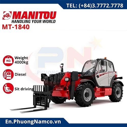 Manitou MT-1840 Multi-purpose Forklift 4 Ton For Rental