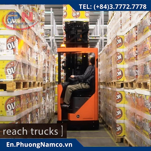 Reach Truck Rental, 1.6 Ton Sit-Drive Electric Forklift BT RRE 160E