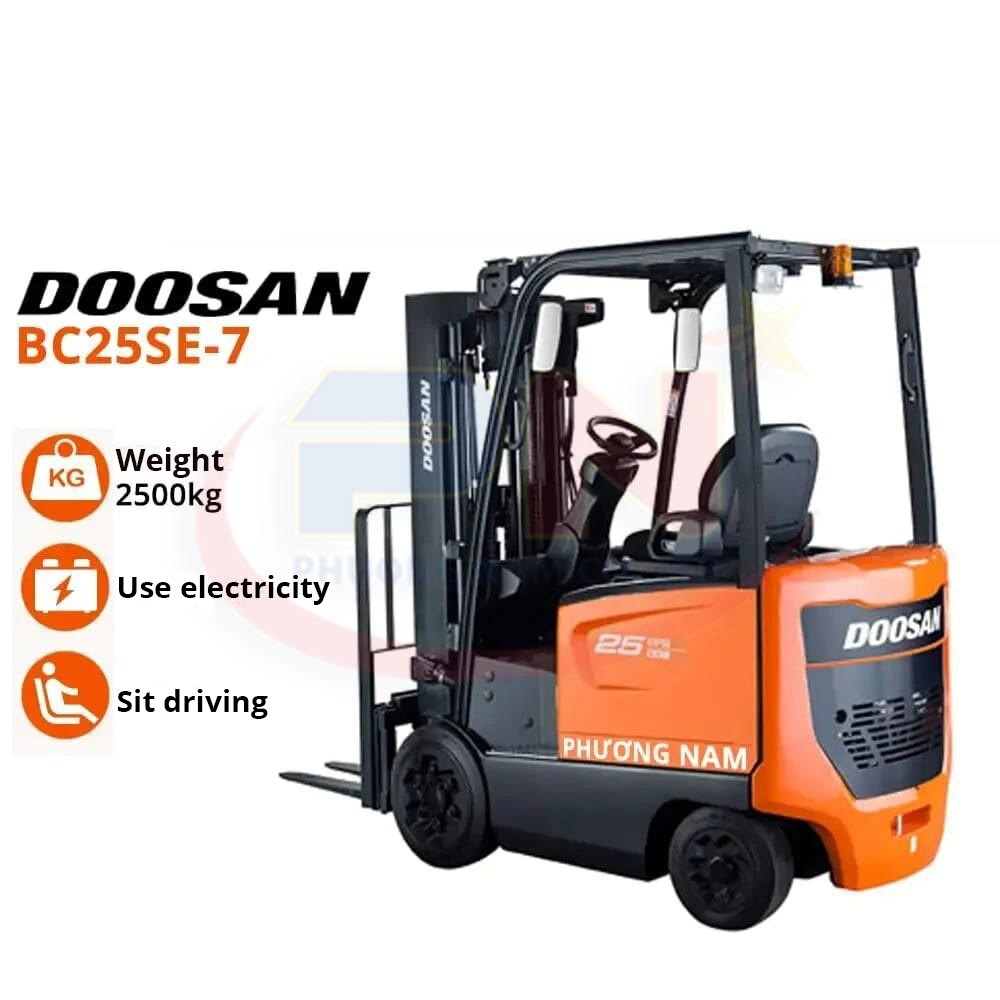 For Rental DOOSAN 25SE-7 Electric Forklift - 25 Ton