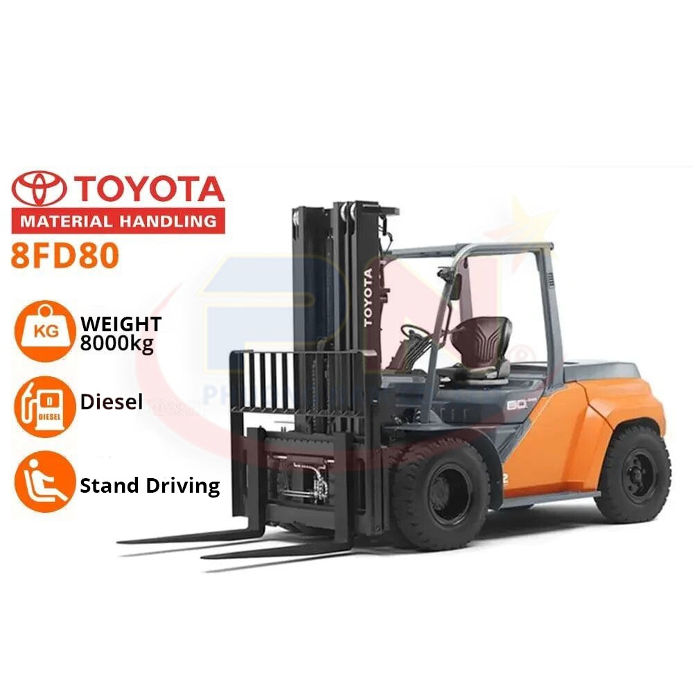 For Rental TOYOTA 8FD80 Forklifts- 8 Ton