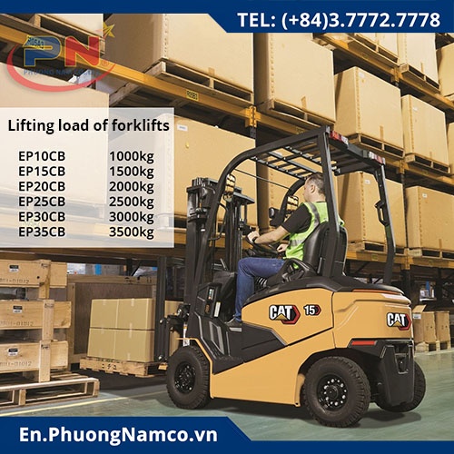 CAT EP10-35(L)CB Forklift For Rental 10-35 Ton