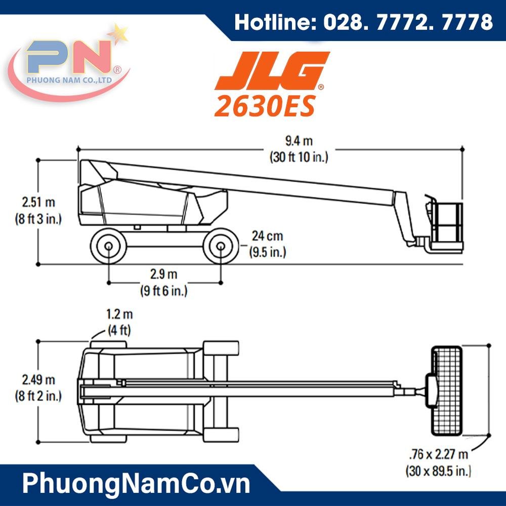 20M Straight Boom Lift Rental JLG 18RS