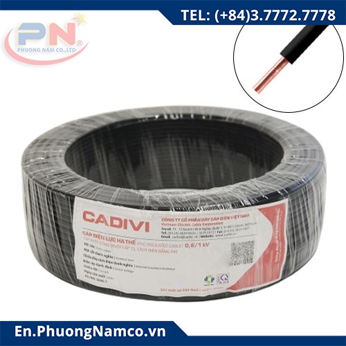 CADIVI Electric Cable 1 Solid Core VC - 1.5mm²