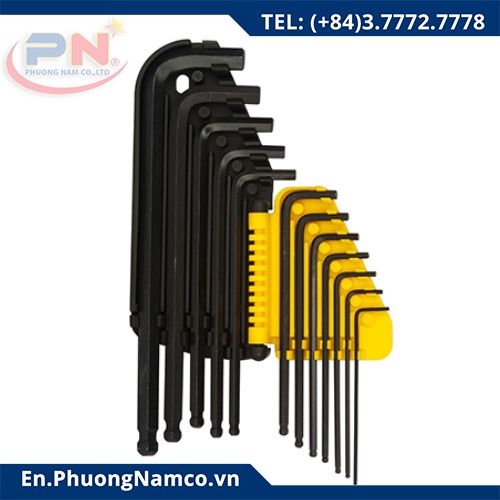 Hex Key Set, 12PCS, Imperial, L/Arm 69-257