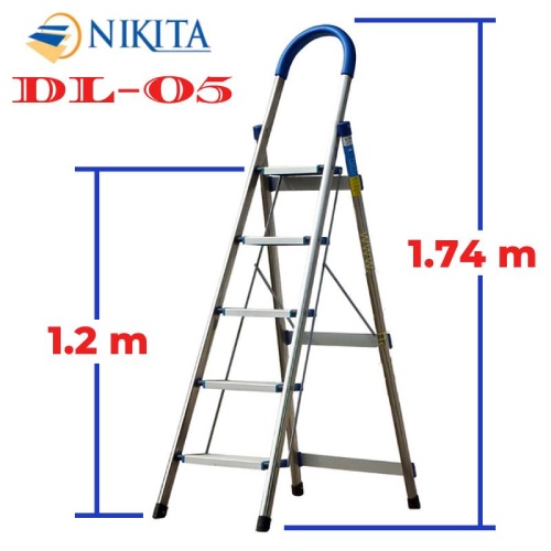 Nikita NKT 05 5-Step Stainless Steel Ladder