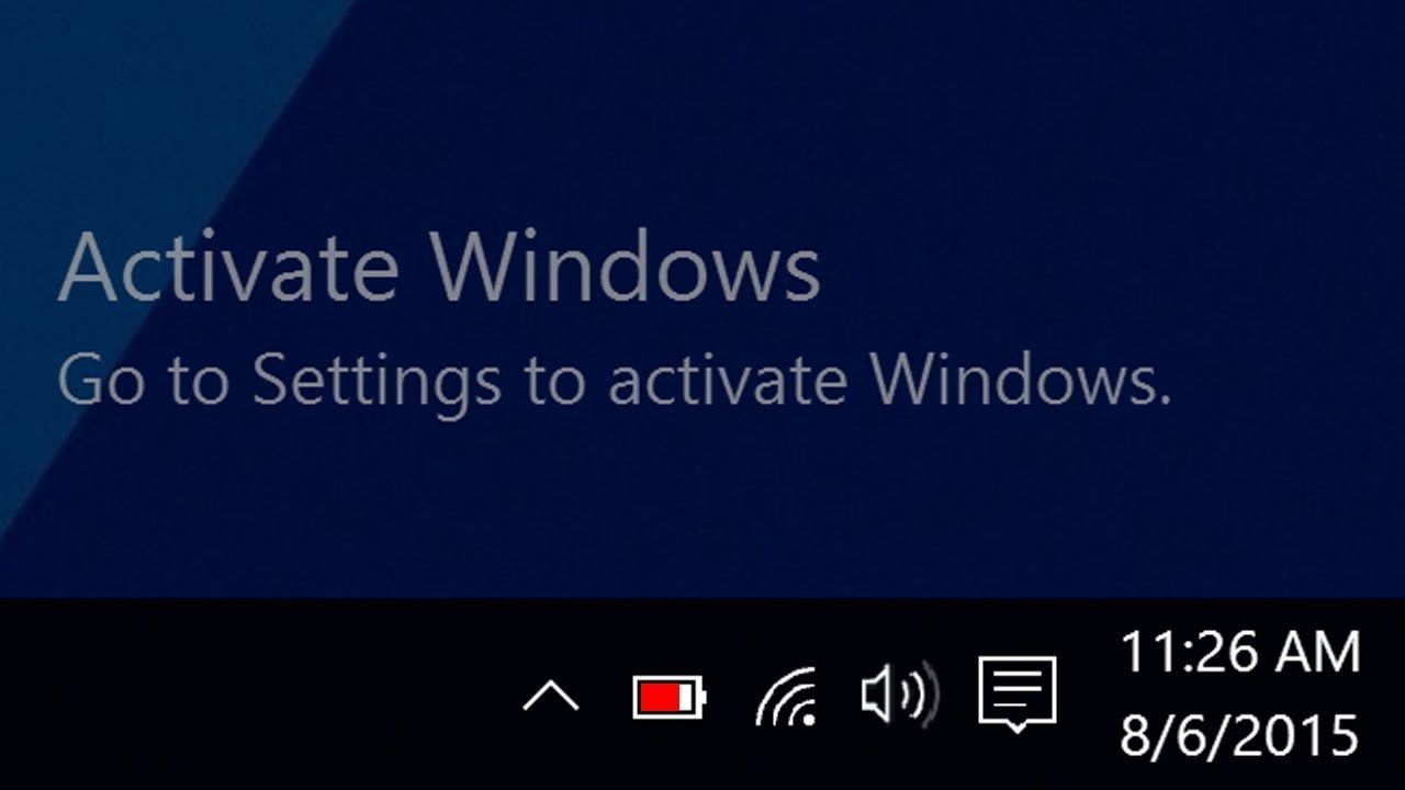 Cách xử lý khi máy tính xuất hiện dòng chữ Activate Windows.