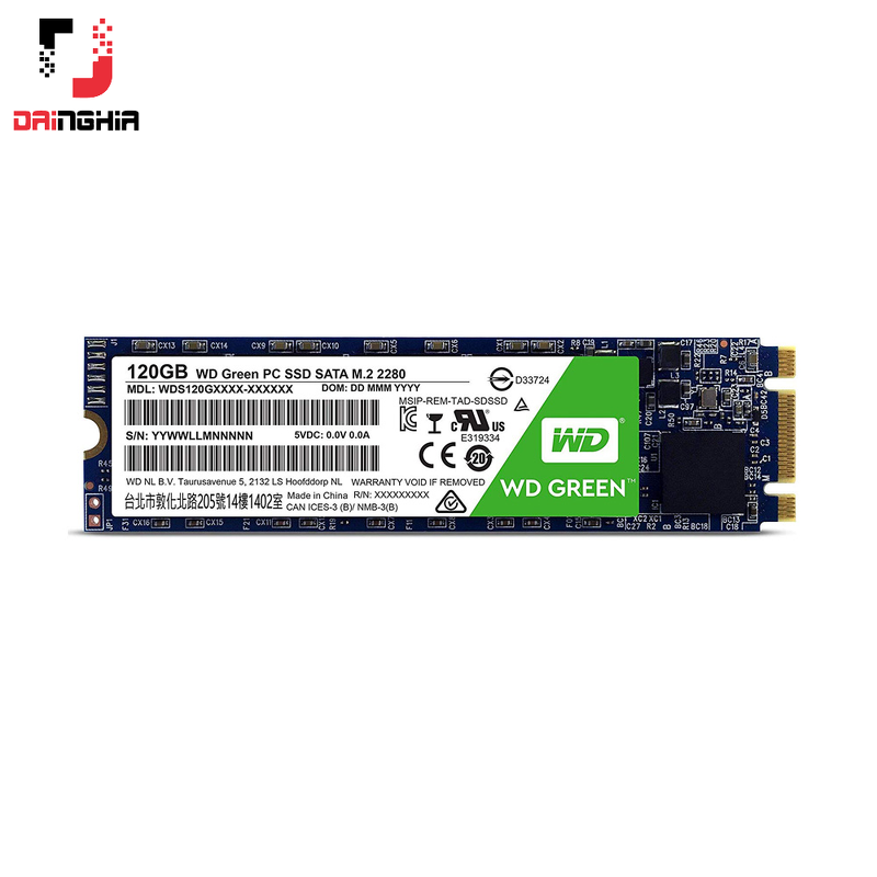 Ổ cứng SSD Western 120GB M2 Sata 2280 Green (WDS120G1G0B)