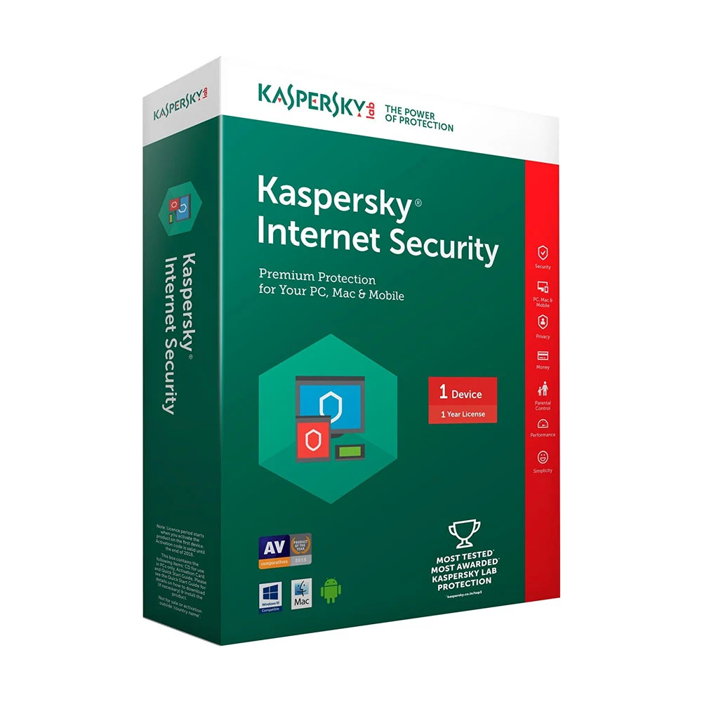 Kaspersky Internet Security cho 1 máy tính