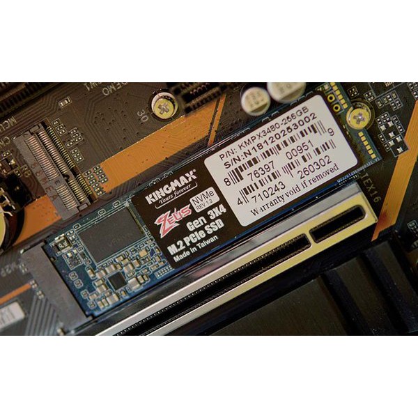 SSD Kingmax PX3480 256Gb PCIe NVMe Gen 3.0x4 M2.2280