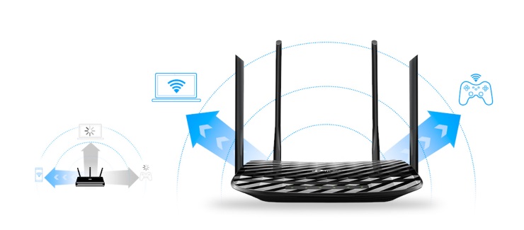 Router wifi TP-Link Archer C6 Wireless AC1200Mbps