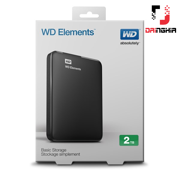 Ổ cứng cắm ngoài Western Element 2TB 2.5'' Sata USB 3.0