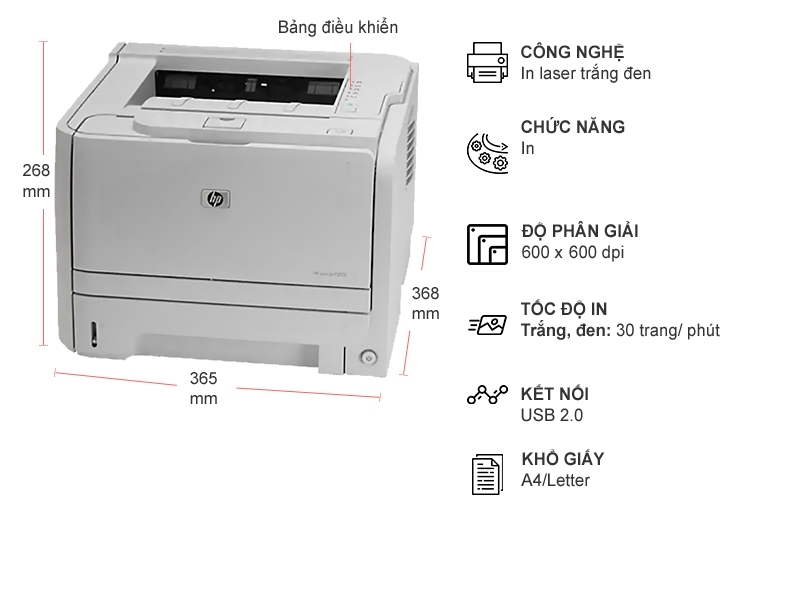 Máy in HP LaserJet P2035 - CE461A