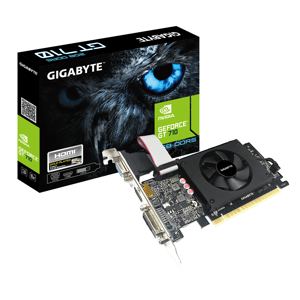 Card màn hình Gigabyte GeForce GT 710 GV-N710D3-2GL