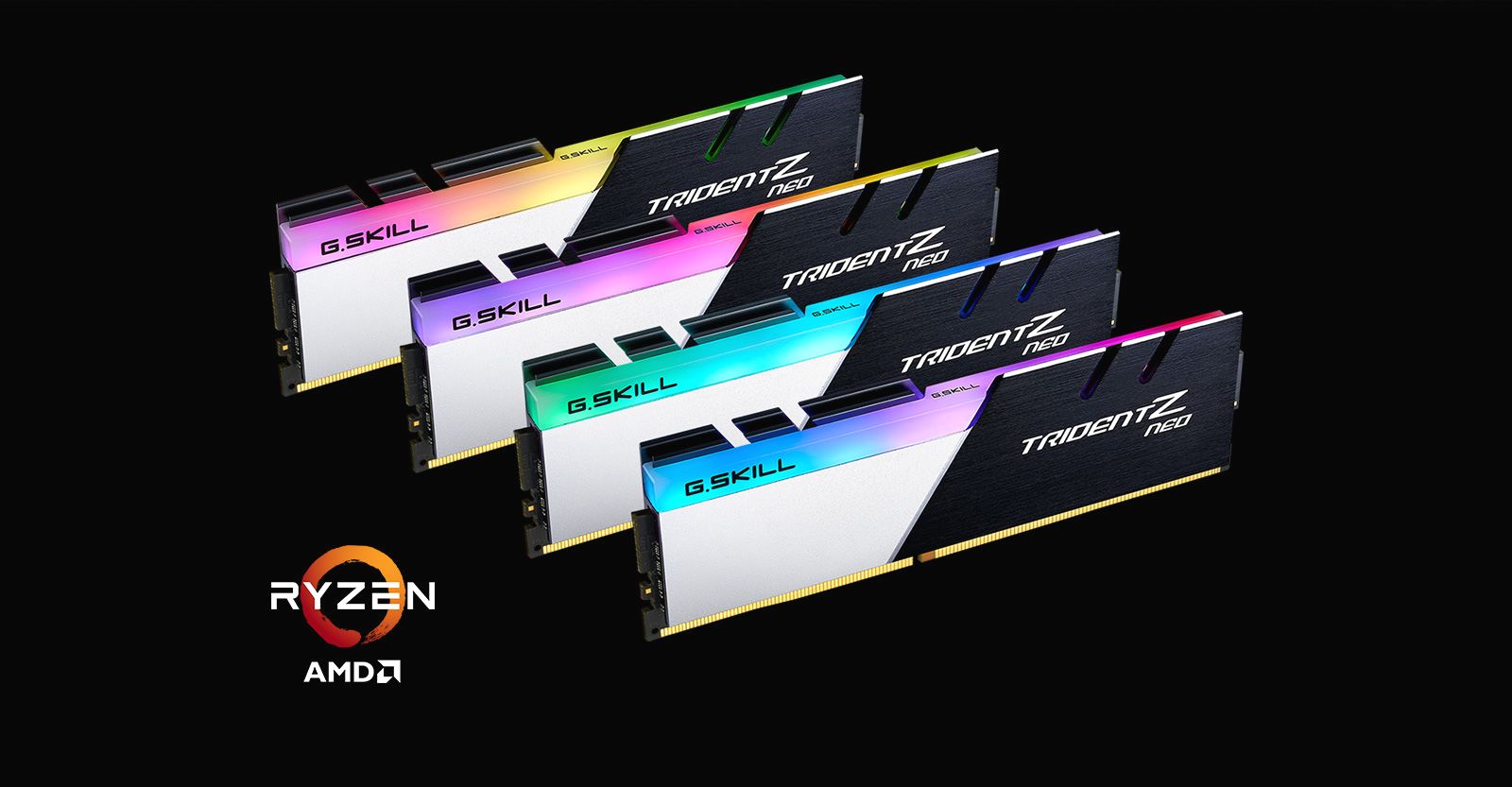 RAM Desktop Gskill Trident Z Neo (F4-3600C16D-16GTZNC) 16GB (2x8GB) DDR4 3600MHz