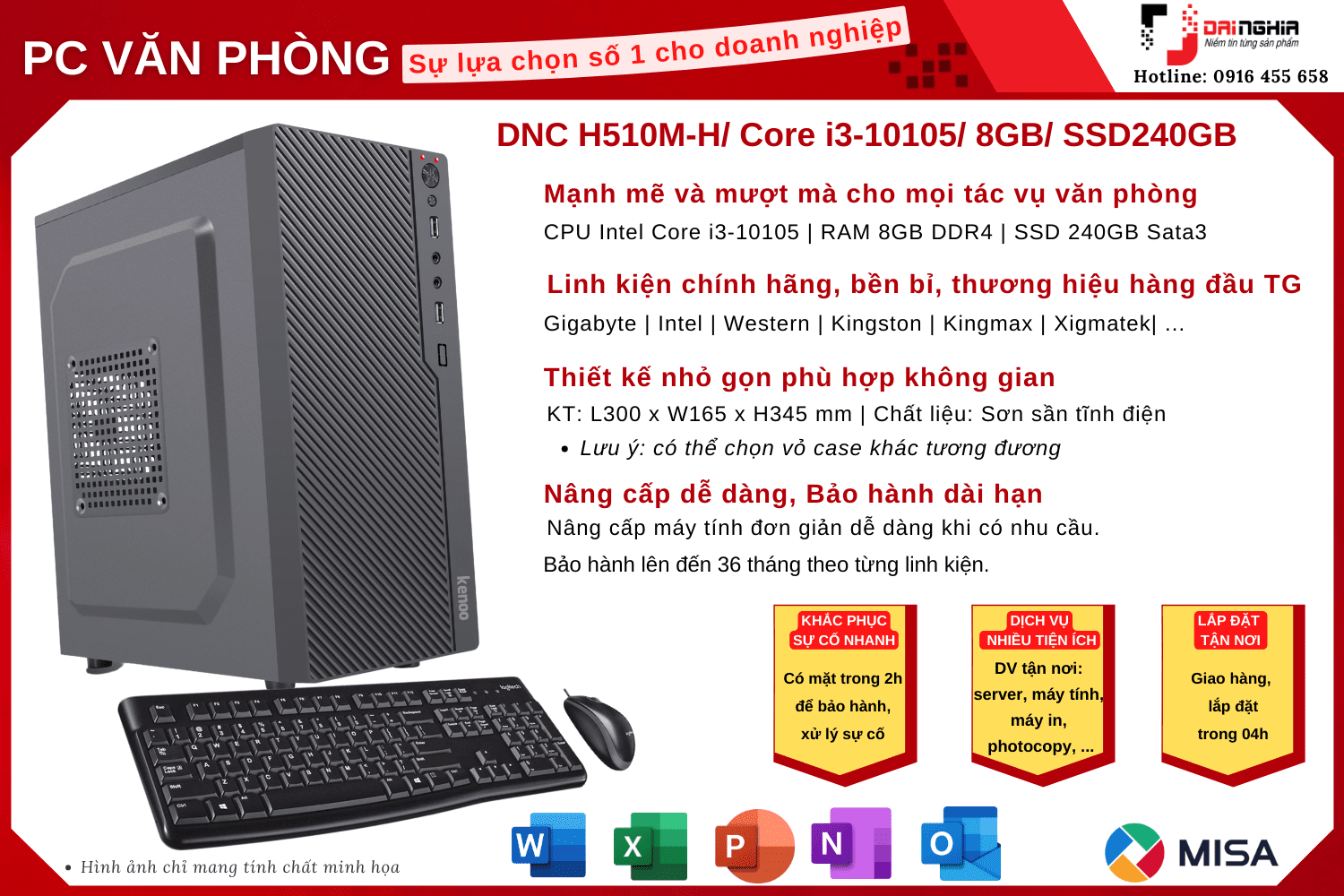 build case văn phòng giá rẻ