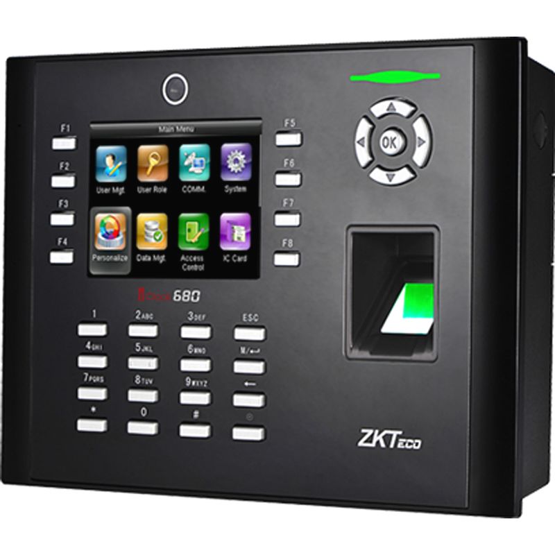 Máy chấm công vân tay và thẻ ZKTeco Iclock 680