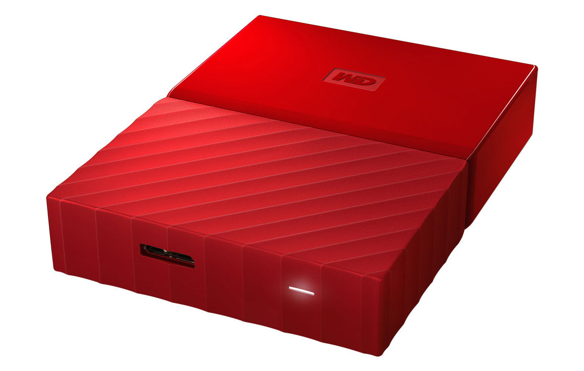 Ổ cứng gắn ngoài WD My Passport 4TB 2.5" USB 3.0 Đỏ WDBYFT0040BRD