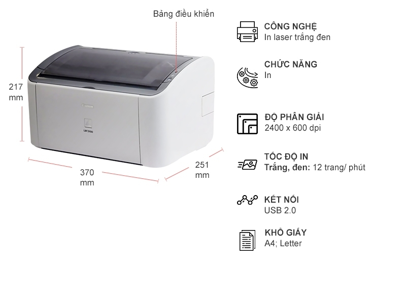 Máy in Laser đen trắng Canon LBP 2900