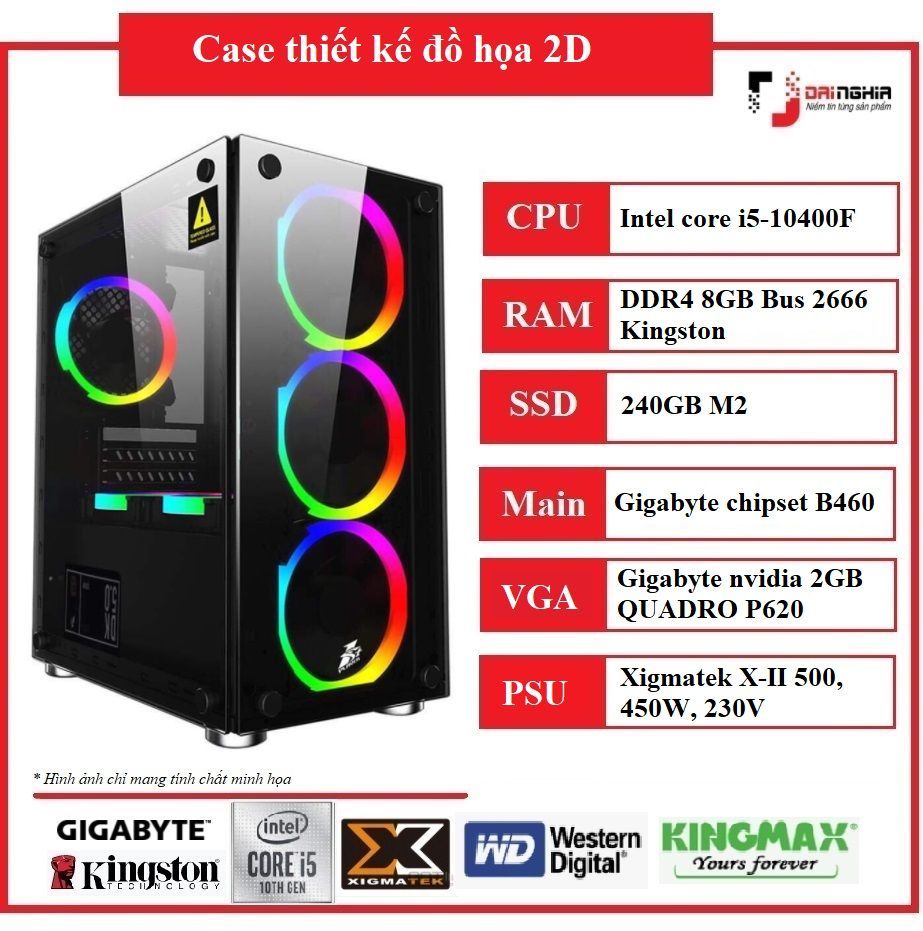 build case PC thiết kế 2D