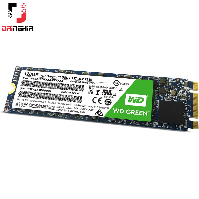 Ổ cứng SSD Western 120GB M2 Sata 2280 Green (WDS120G1G0B)