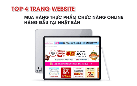 Top 4 trang website mua hàng thực phẩm chức năng online hàng đầu tại Nhật Bản