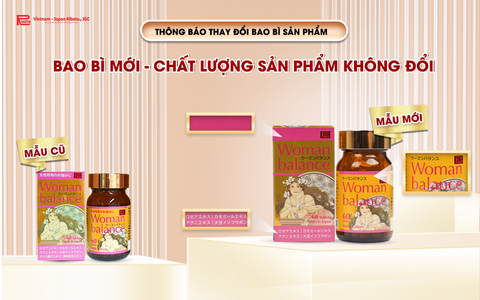 THÔNG BÁO THAY ĐỔI BAO BÌ SẢN PHẨM WOMAN BALANCE
