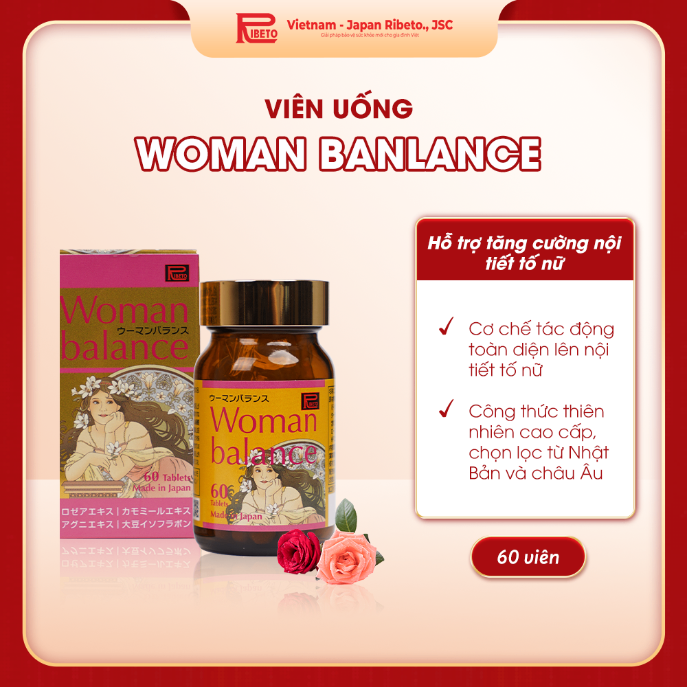 TPCN WOMAN BALANCE (60 viên) – Giúp duy trì cân bằng Nội tiết tố nữ.