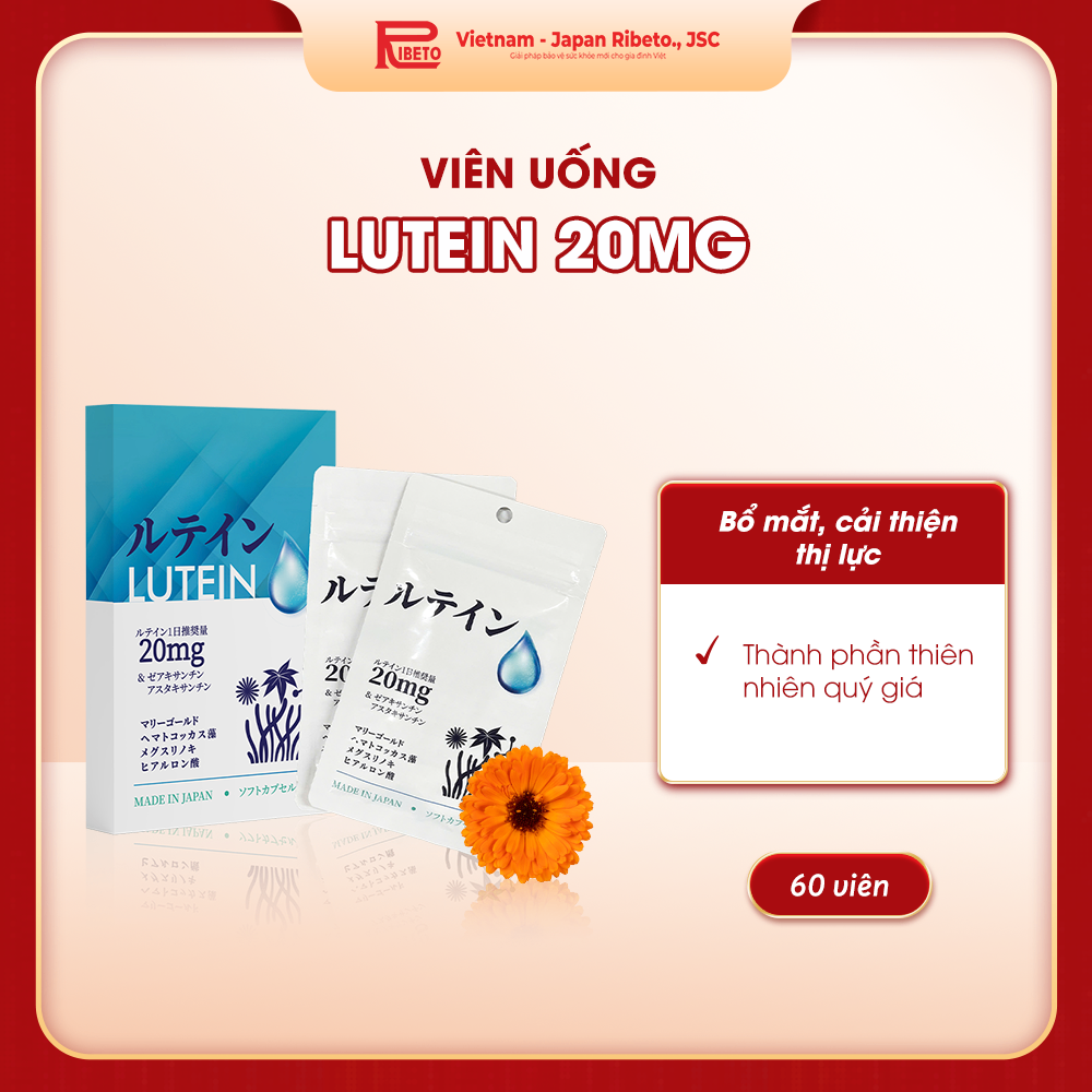 TPCN LUTEIN (60 viên) - Viên uống bổ mắt, tăng cường thị lực