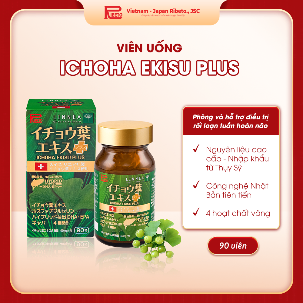 TPCN - ICHOHA EKISU PLUS (90 viên) – Tăng cường tuần hoàn não