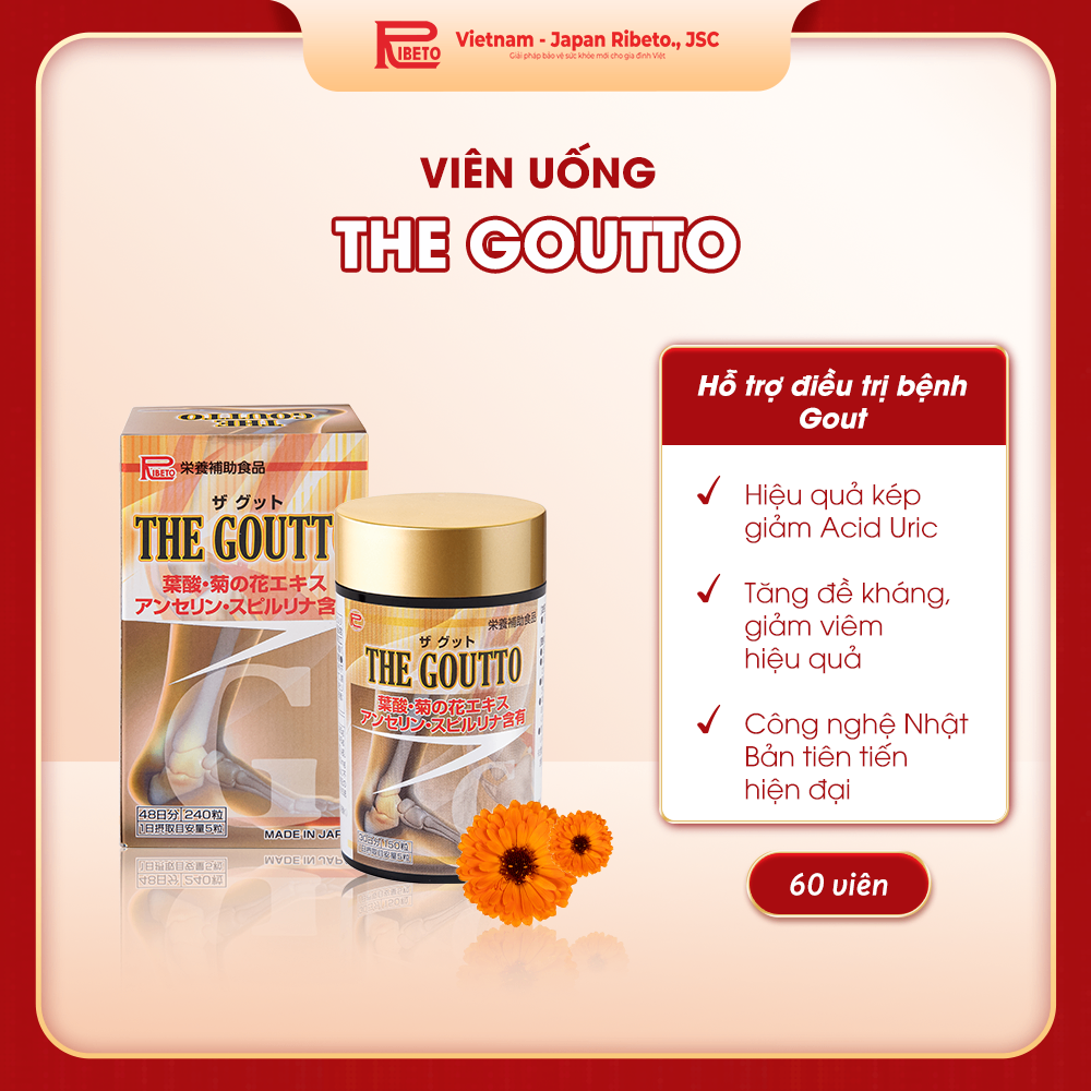 TPCN THE GOUTTO (150 viên) - Giải pháp cho người bệnh Gout