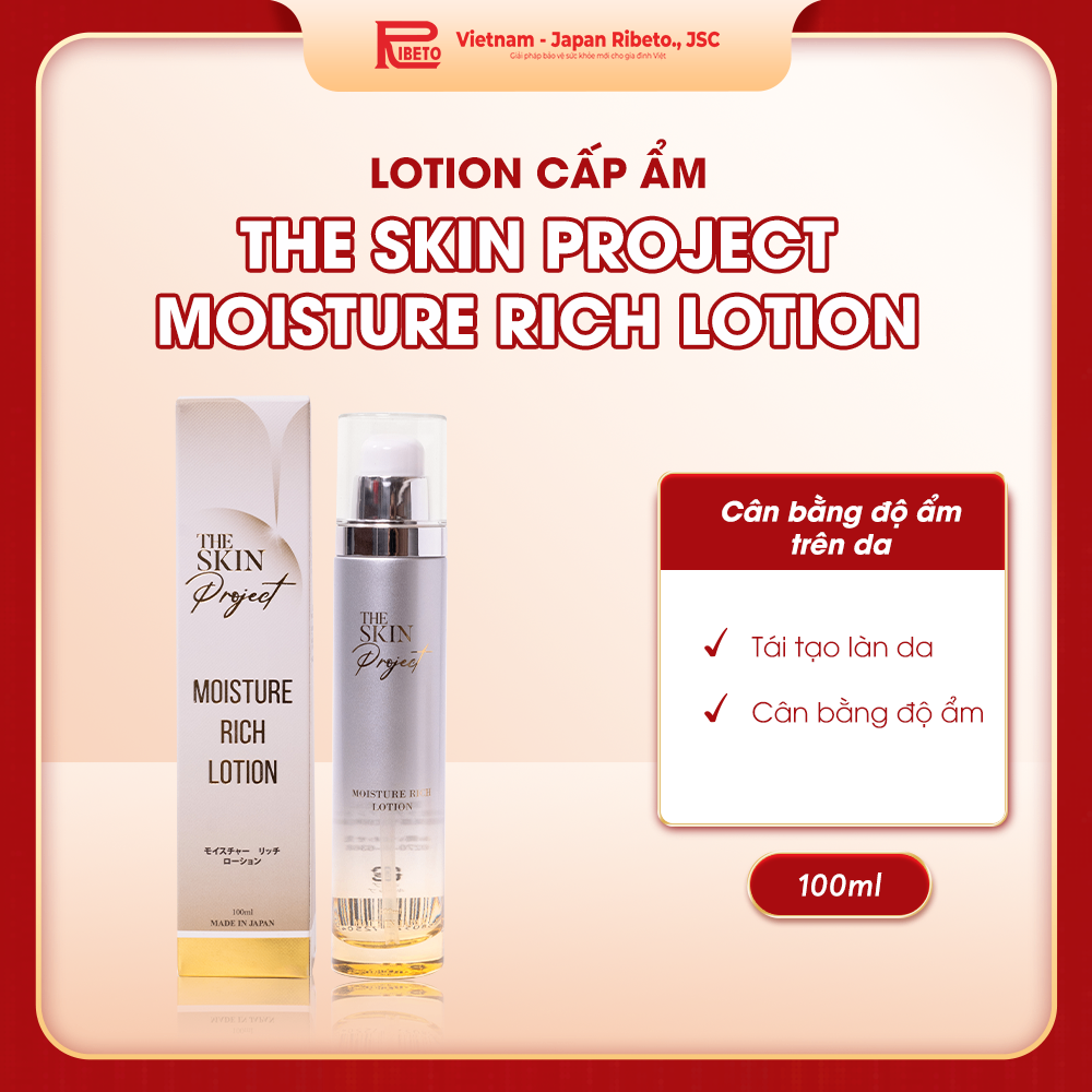 Lotion (Nước thần) cấp ẩm THE SKIN PROJECT MOISTURE RICH LOTION 100 ml