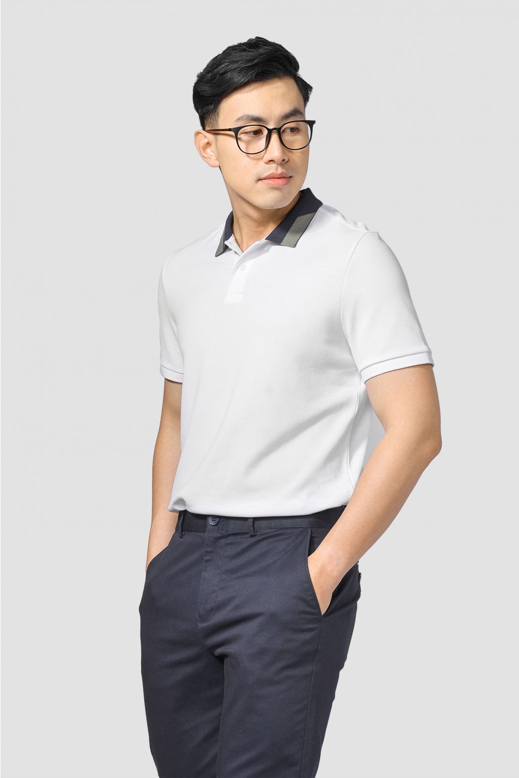 ÁO POLO CÓ RIB PHỐI MÀU