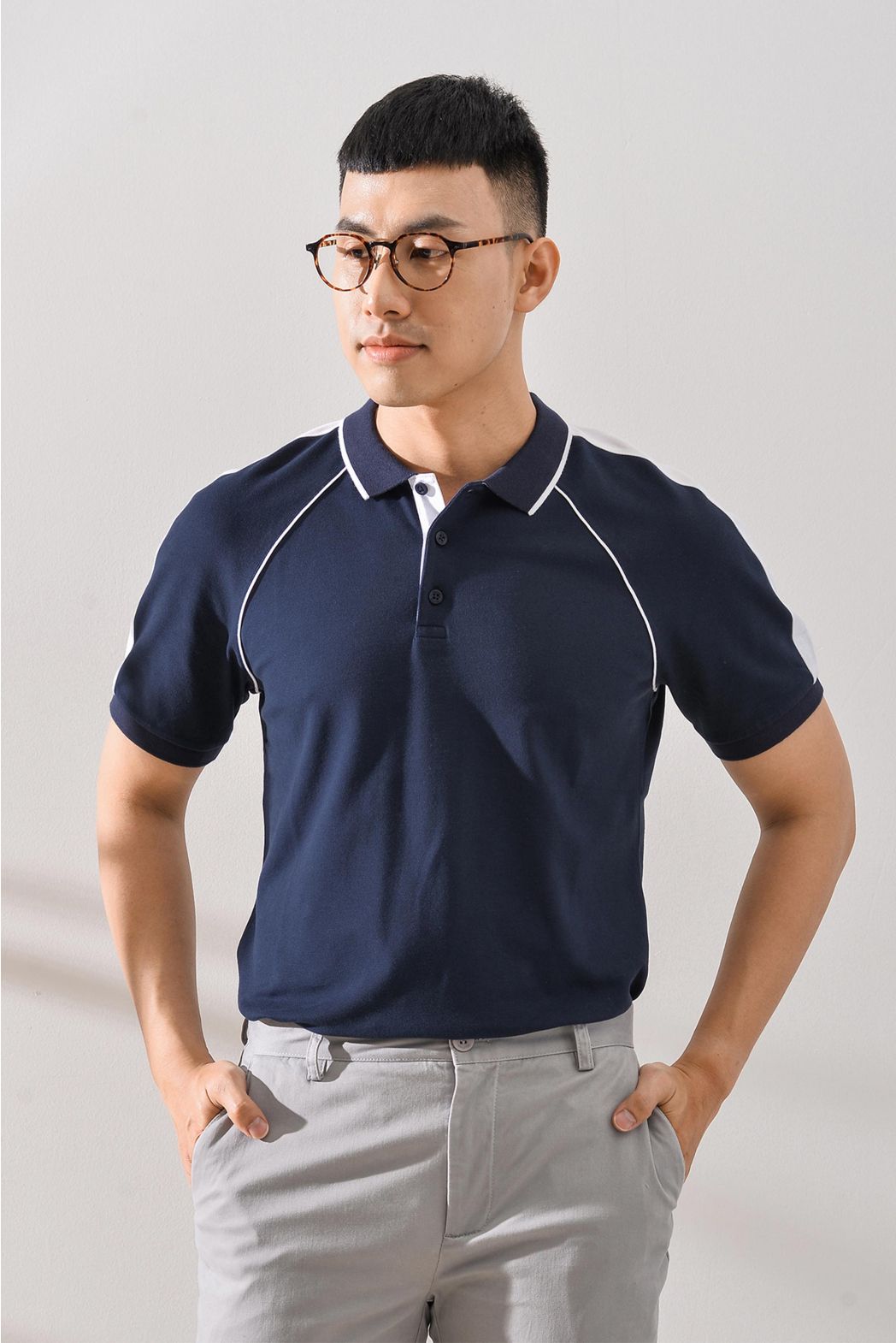 ÁO POLO PHỐI MÀU COTTON