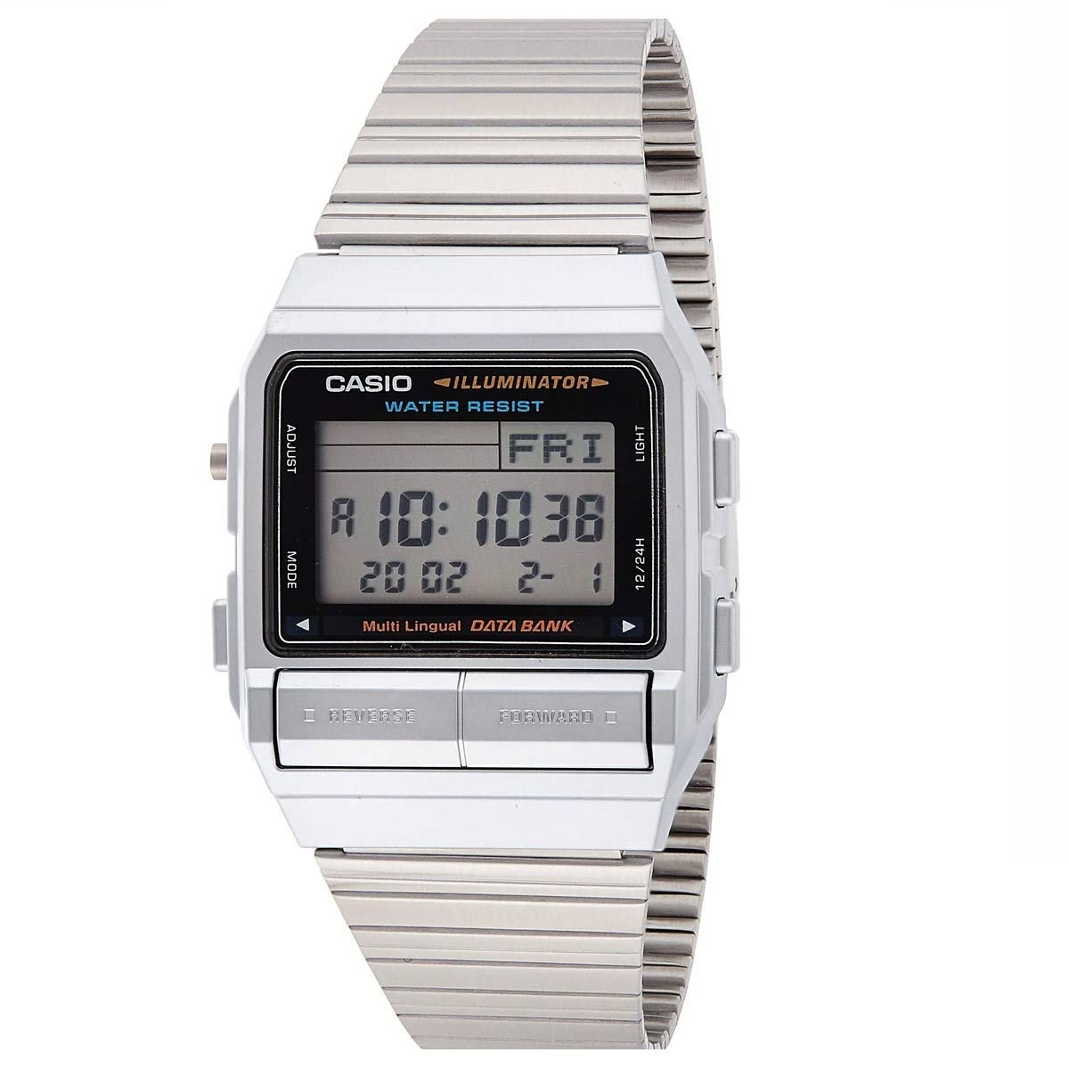 Đồng hồ đeo tay Nam, Pin, Dây Inox Casio DB-380-1