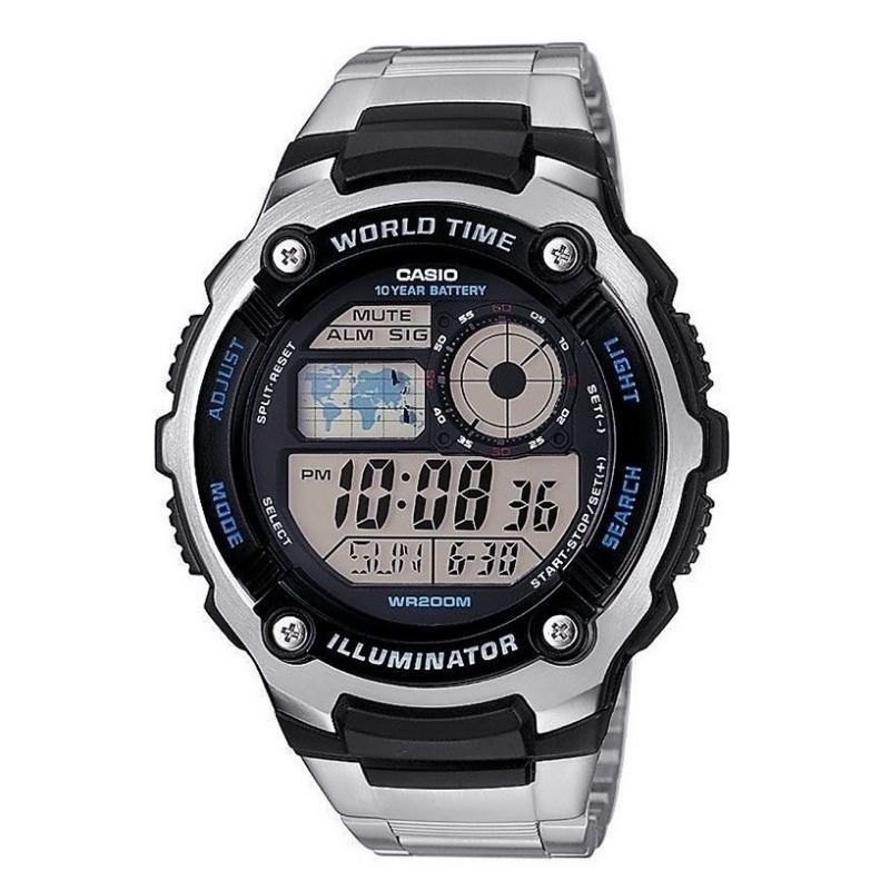 Đồng hồ đeo tay Nam, Pin, Dây Inox Casio AE-2100WD-1A