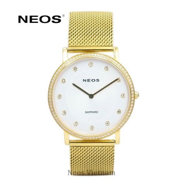 Đồng Hồ Neos N-40577AM Sapphire Dây Thép Lưới