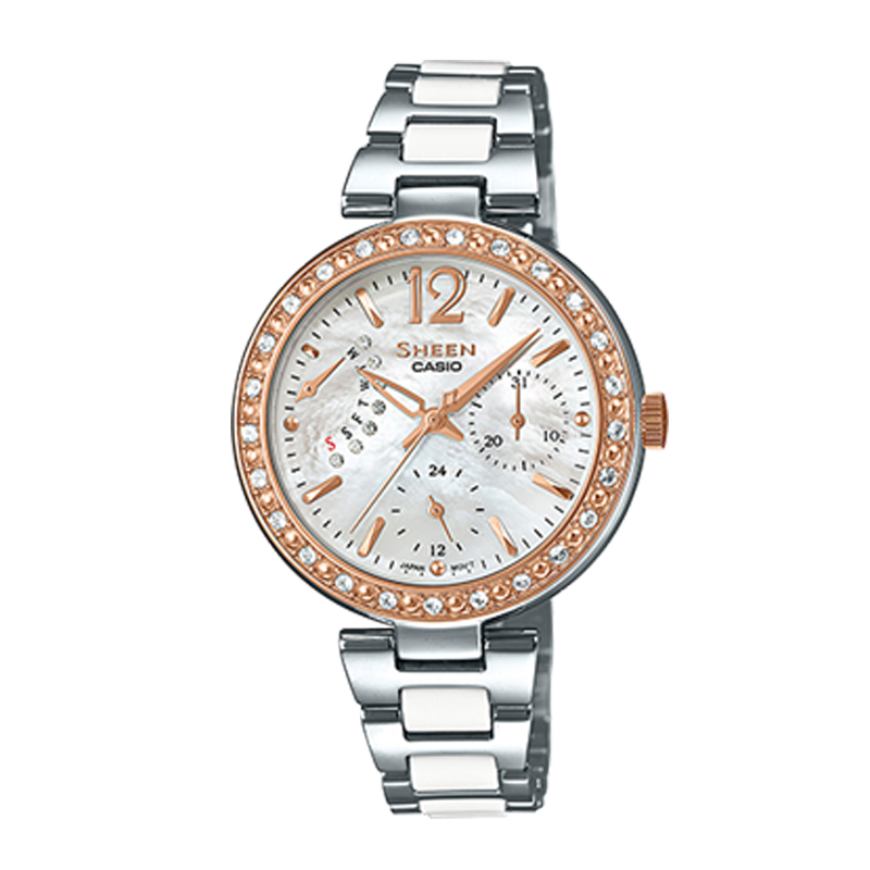 Đồng hồ Casio Sheen Nữ Thép Không Gỉ Sang Trọng – SHE-3042SG-7AUDR Chính Hãng