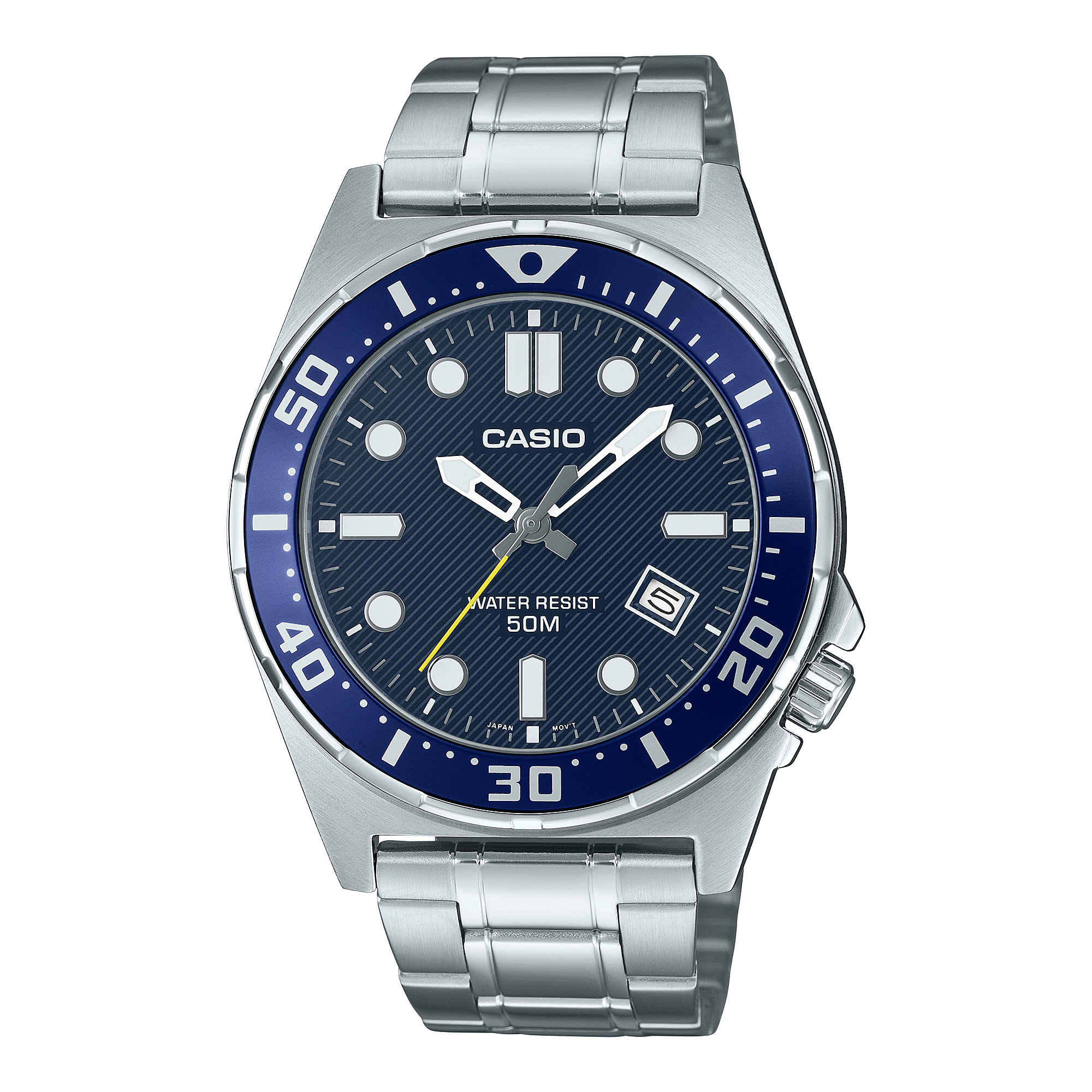 Đồng hồ Casio Nam Mặt Xanh Navy Lớn 50mm – MTD-135D-2AVDF Chính Hãng