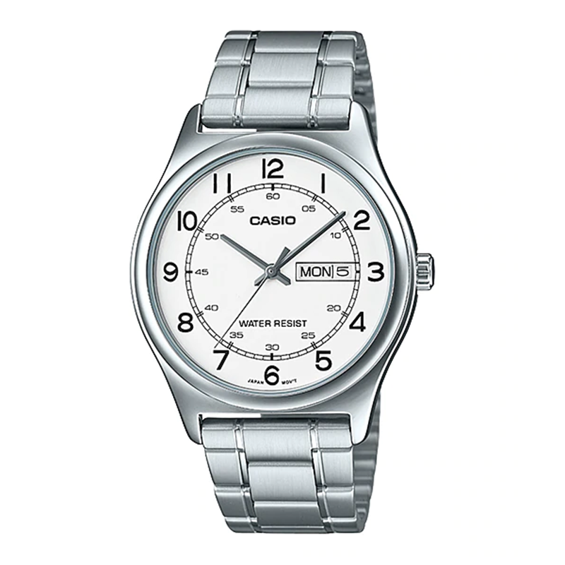 Đồng hồ Casio Nam Mặt Xanh Nhạt Dây Kim Loại – MTP-V006D-7B2UDF Chính Hãng
