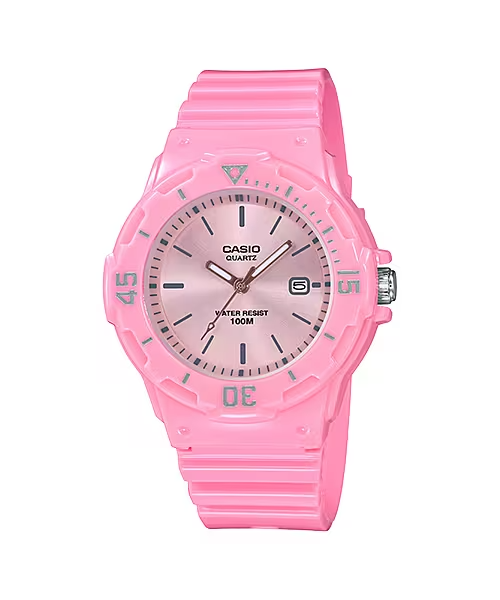 Đồng hồ Casio Nữ Mặt Hồng Đậm, Chống Nước 100m – LRW-200H-4E4VDF Chính Hãng