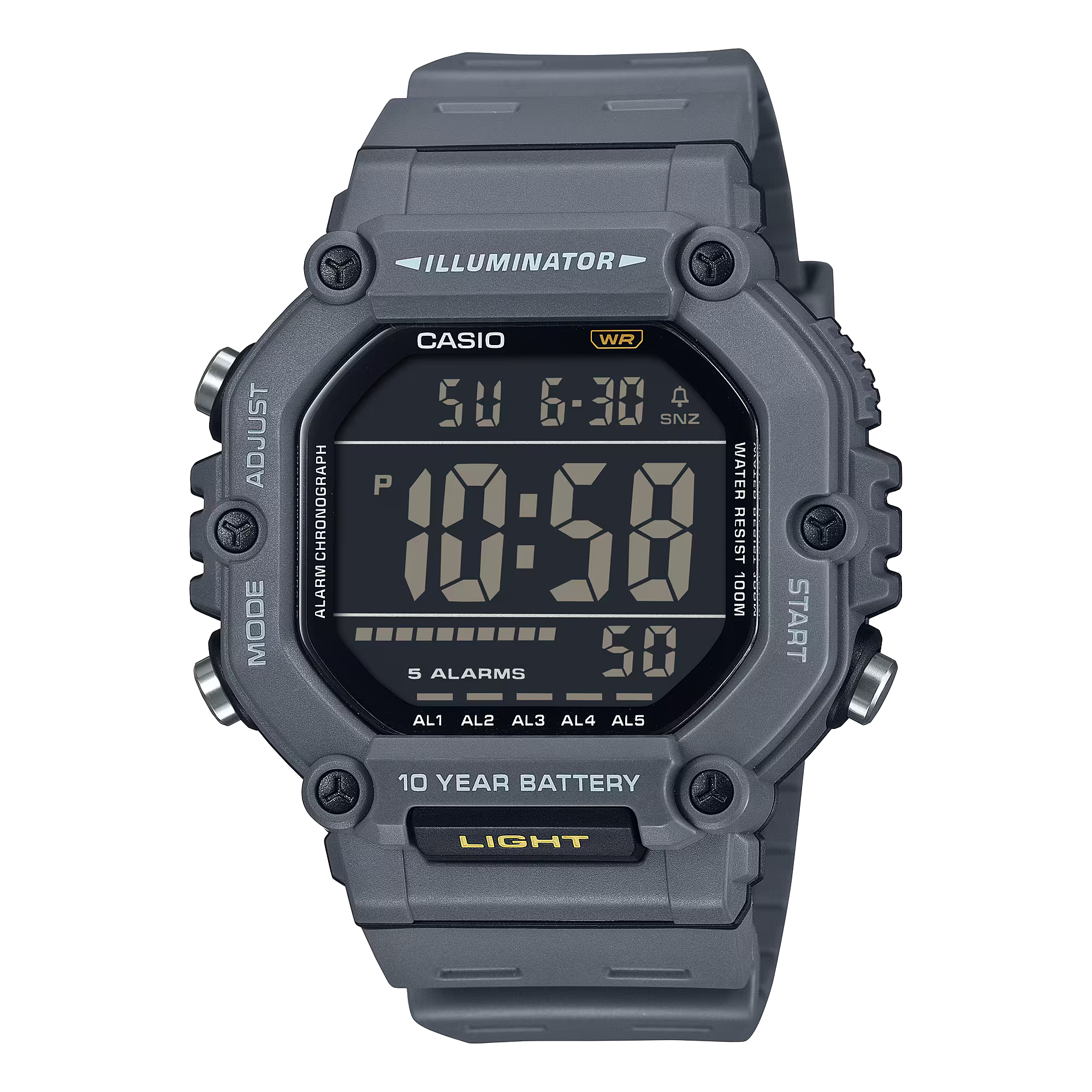 Đồng hồ Casio Nam Điện Tử Mặt Lớn, Pin 10 Năm – AE-1600H-8BVDF Chính Hãng