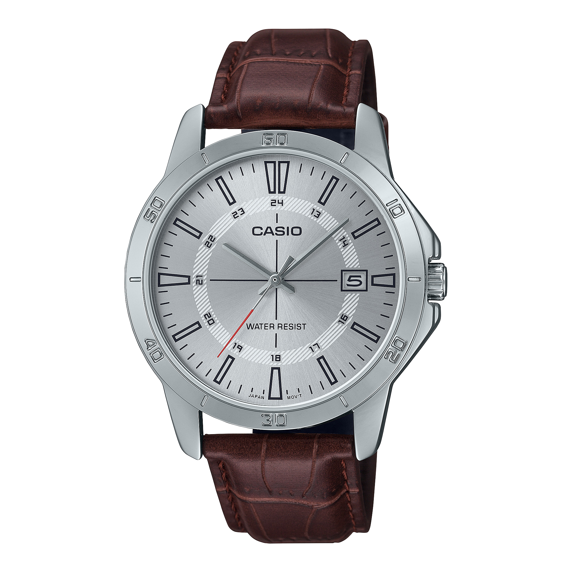 Đồng hồ Casio Nam Dây Da Pin Dùng 10 Năm – MTP-V004L-7CUDF Chính Hãng