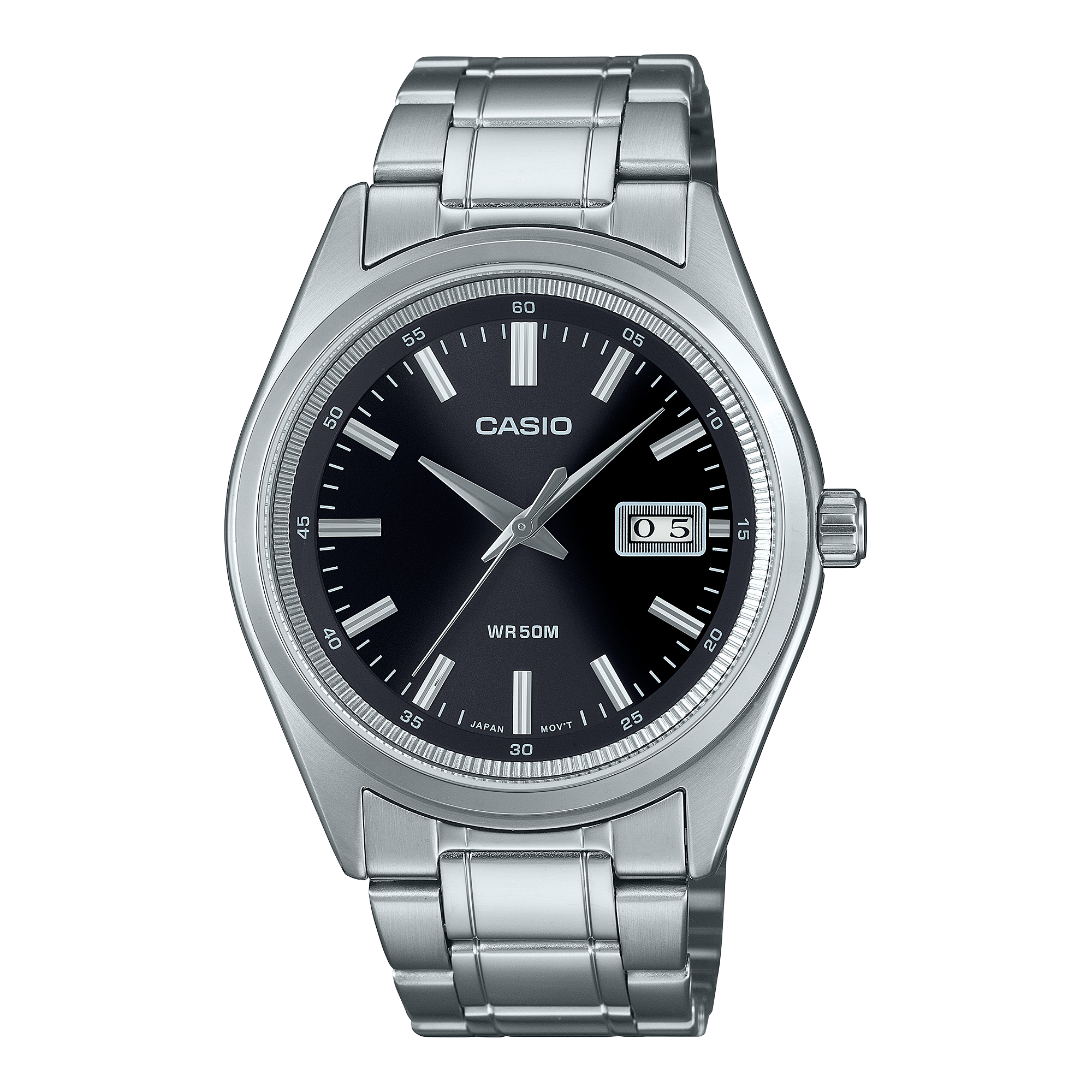 Đồng hồ Casio Nam Thép Mỏng 8.7mm, Chống Nước 50m – MTP-B180D-1A1VDF Chính Hãng