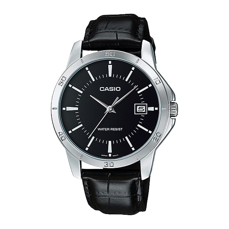 Đồng hồ Casio Nam Dây Da Đen Cổ Điển – MTP-V004L-1AUDF Chính Hãng