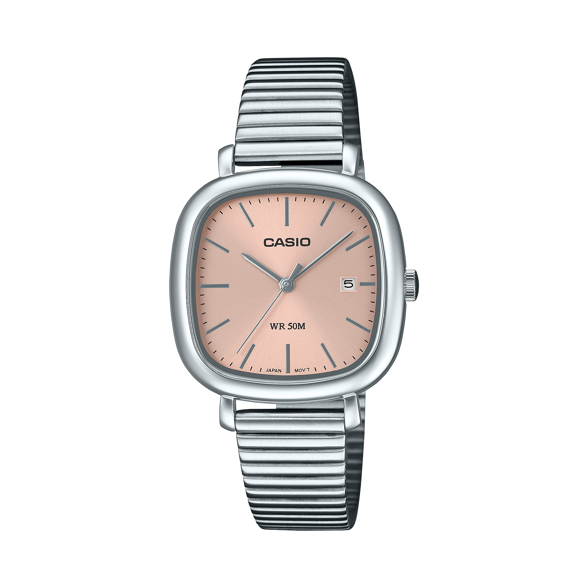 Đồng hồ Casio Nữ Mặt Hồng Dây Kim Loại, Chống Nước 50m – LTP-B166D-4AVDF Chính Hãng