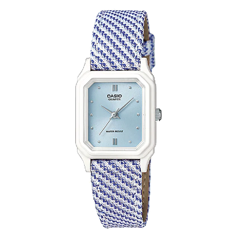 Đồng hồ Casio Nữ LQ-142LB-2A2DF Mặt Xanh Pastel Dây Da Thanh Mảnh - Chính Hãng tại Chợ Thủ Đức