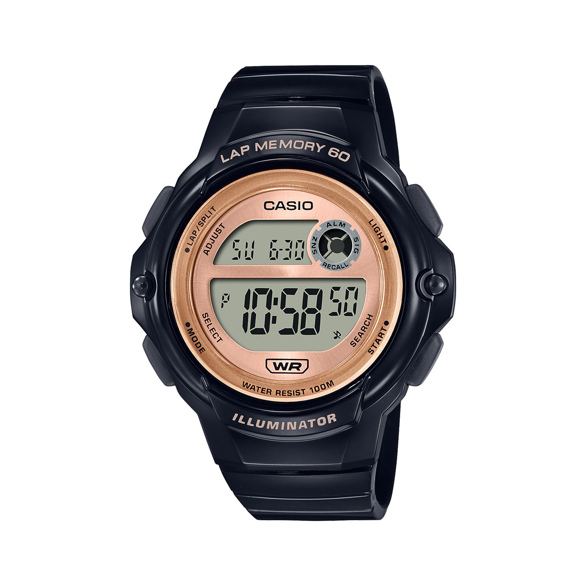 Đồng hồ Casio Nữ LWS-1200H-1AVDF Kim & Số Kết Hợp Dây Nhựa Nhẹ - Chính Hãng phân phối bởi Chí Thủ Đức