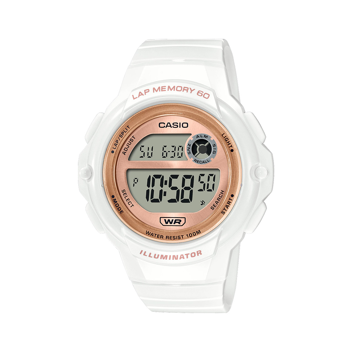 Đồng hồ Casio Nữ LWS-1200H-7A2VDF Kim & Số Kết Hợp Dây Nhựa Nhẹ - Chính Hãng phân phối bởi Chí Thủ Đức