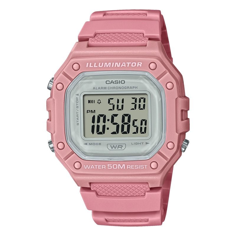 Đồng hồ Casio Nam W-218HC-4AVDF Điện Tử Dây Nhựa Mỏng Nhẹ Trẻ Trung - Chính Hãng phân phối bởi Chí Thủ Đức