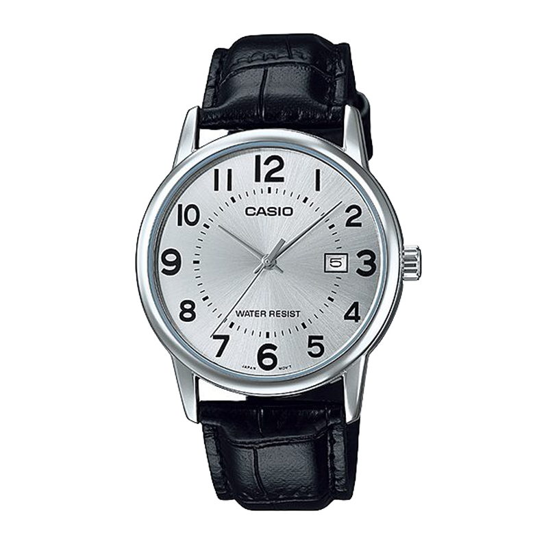 Đồng hồ Casio Nam MTP-V002L-7BUDF Dây Da Mặt Tròn Đi Làm Đi Tiệc - Chính Hãng phân phối bởi Chí Thủ Đức